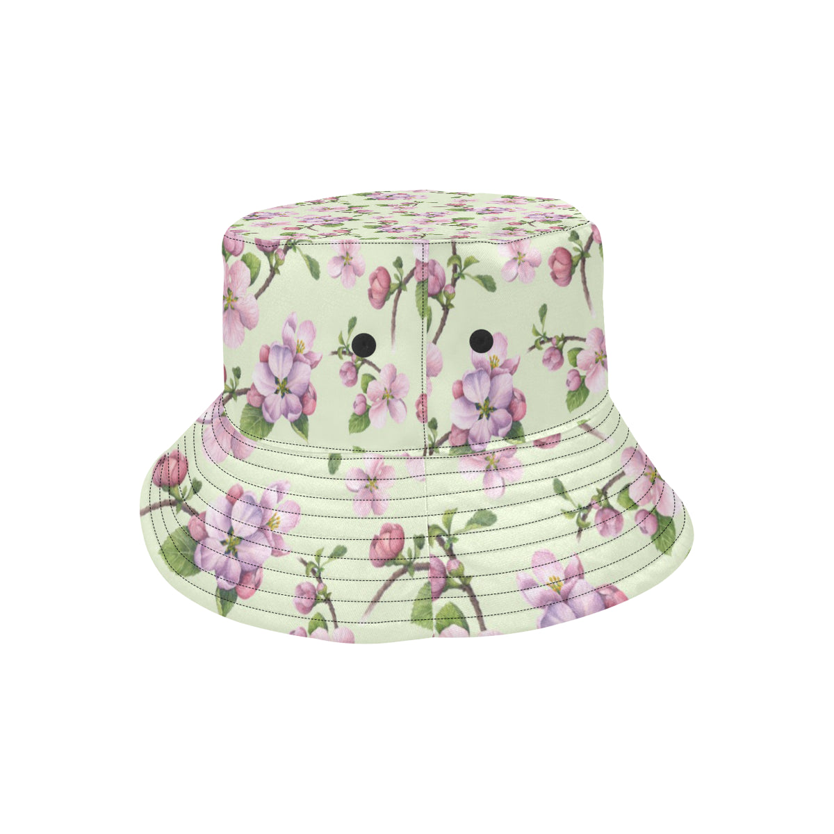 Apple blossom Pattern Print Design AB05 Unisex Bucket Hat
