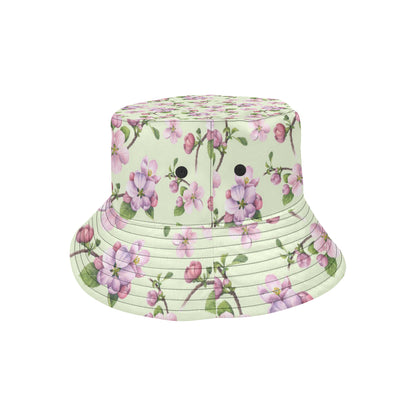 Apple blossom Pattern Print Design AB05 Unisex Bucket Hat