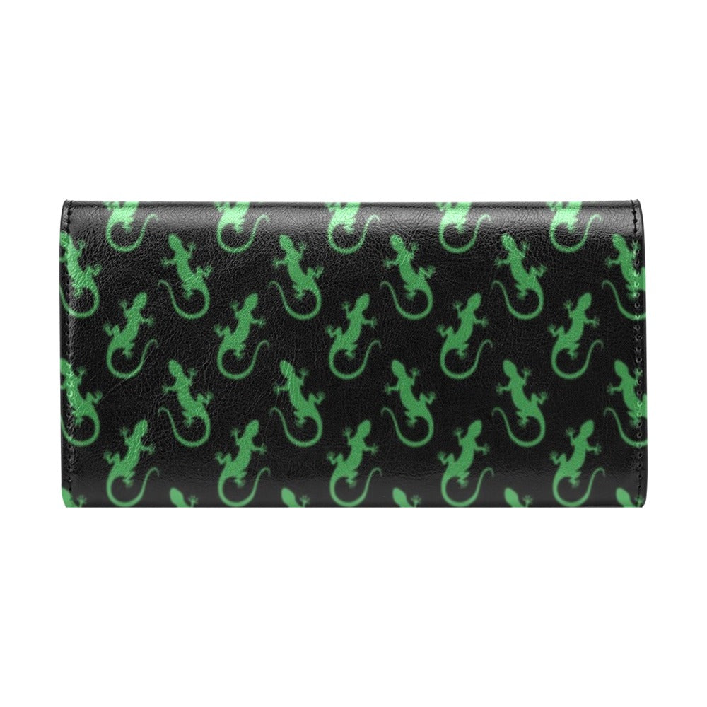 lizard Print Design LKS401 Women's Trifold Wallet