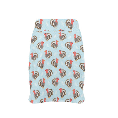 Turkey Print Design LKS403 17" Golf & Pickleball Skort with Pockets