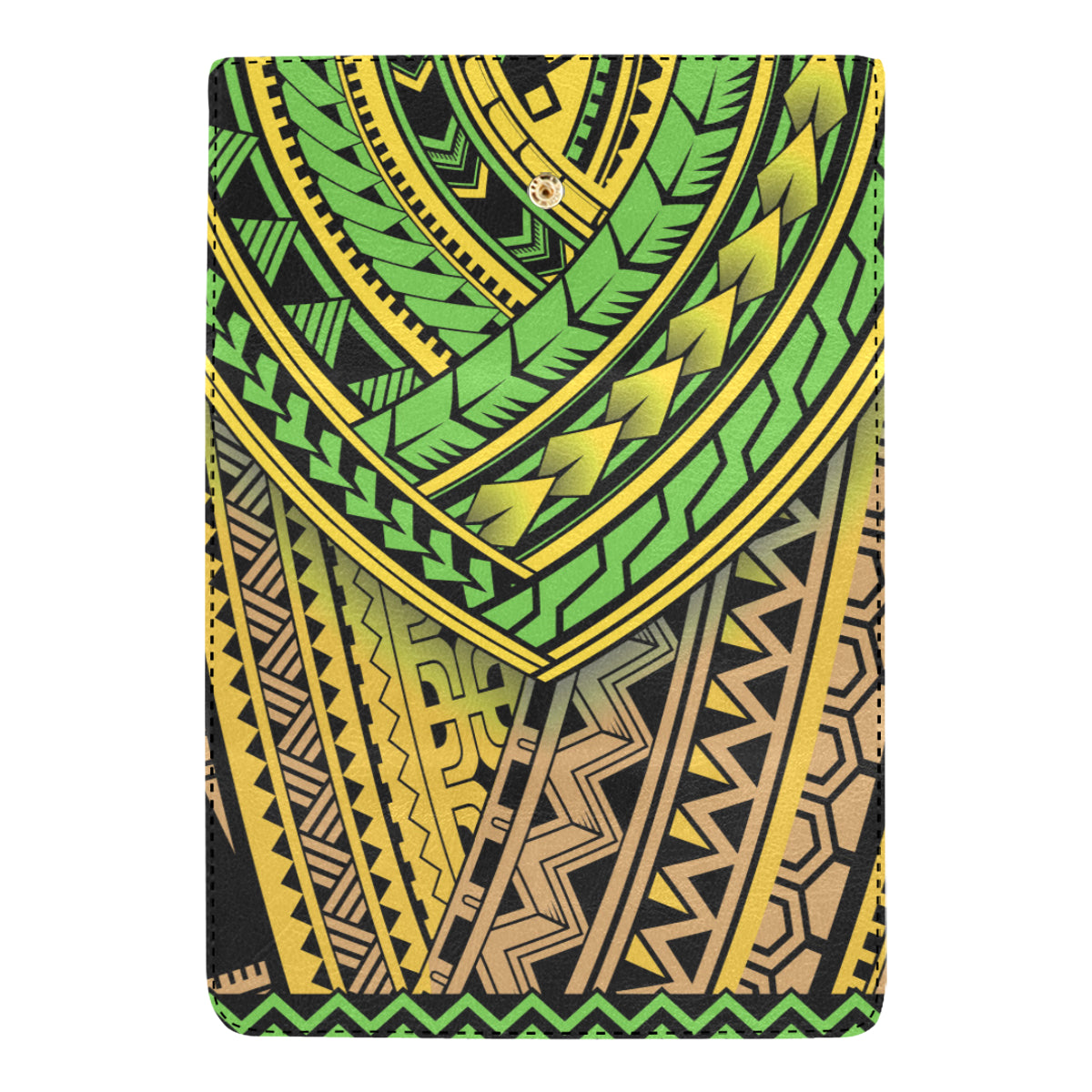 Polynesian Tribal Color Women's Trifold Wallet