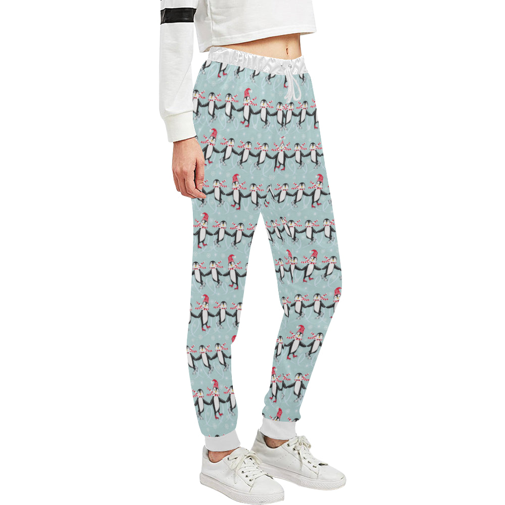 Penguin Sking Design Unisex Sweatpants