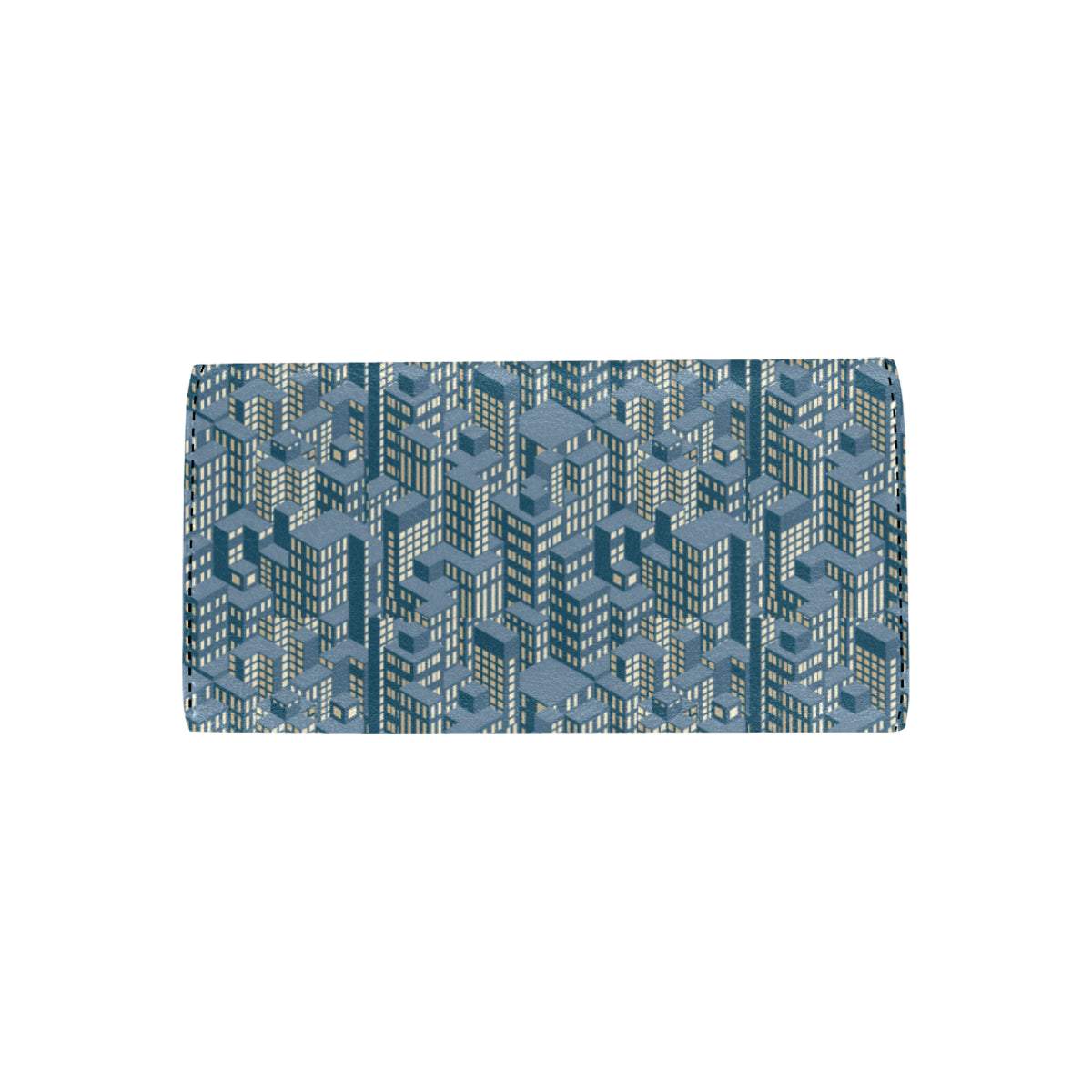 City  Pattern Print Design 01 Women's Trifold Wallet