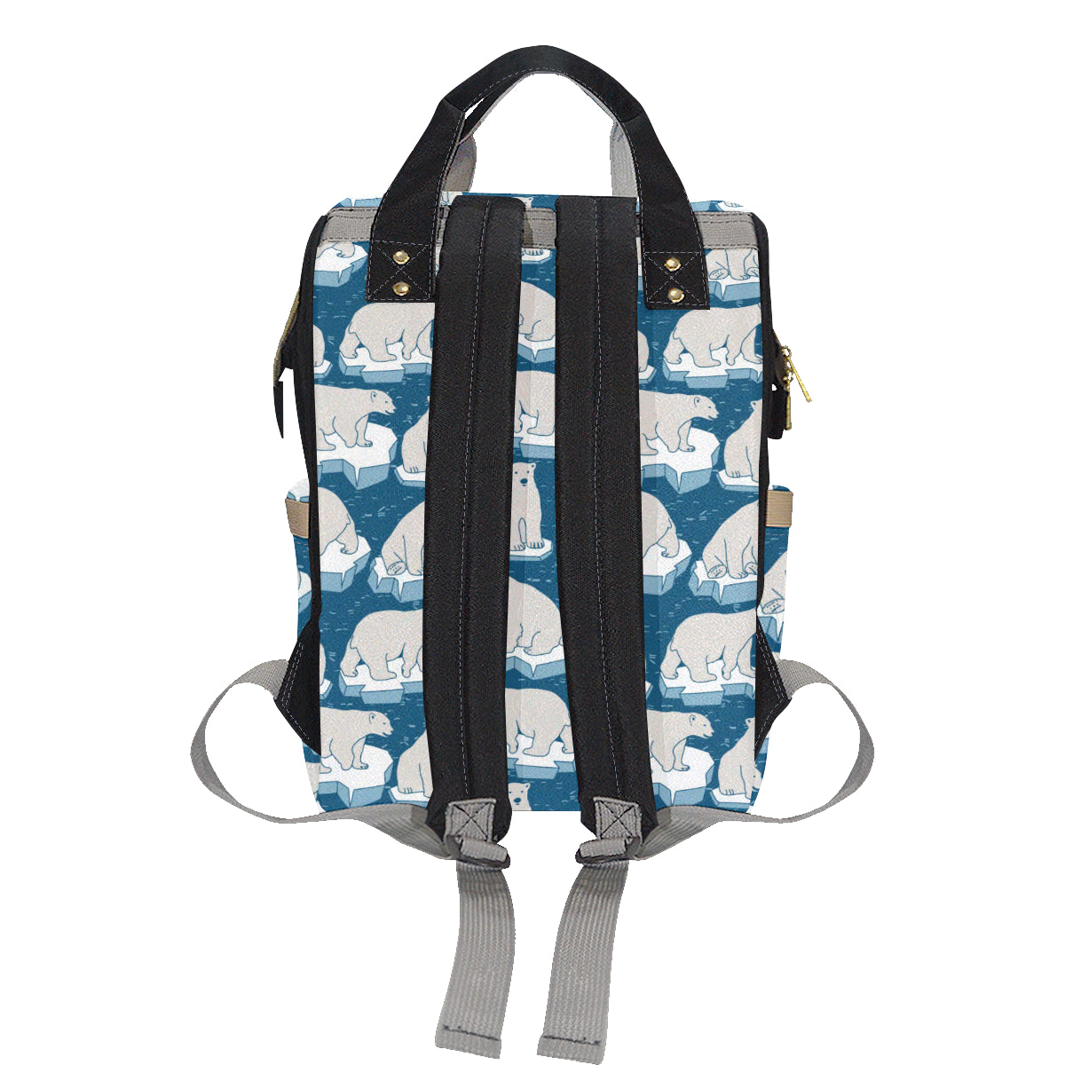 Polar Bear Pattern Print Design PB03 Diaper Bag Backpack