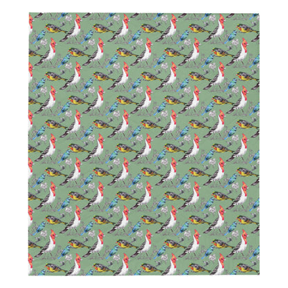 Birds Pattern Print Design 07 Premium Quilt