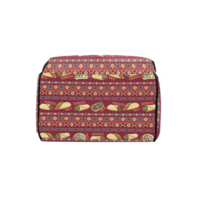 Burrito Taco Print Design LKS302 Diaper Bag Backpack