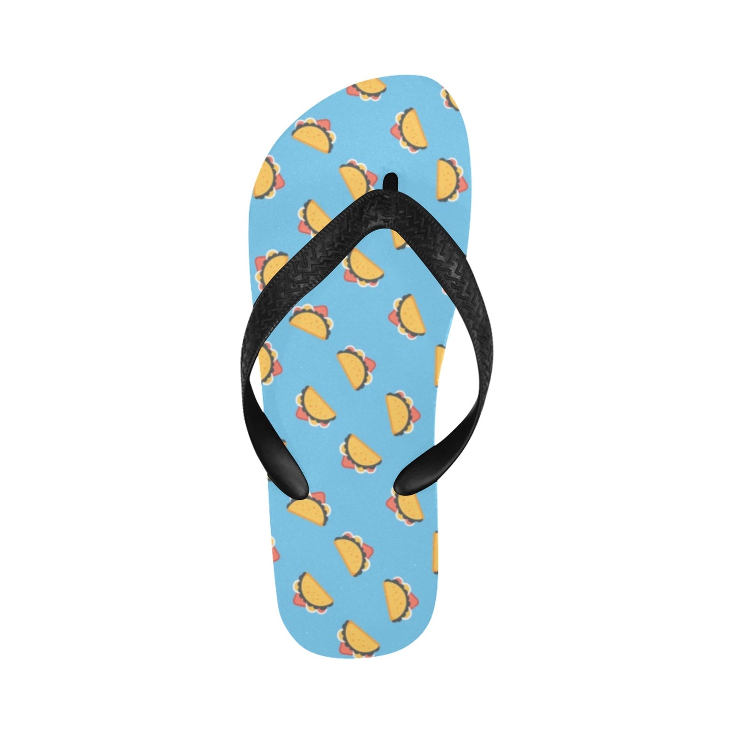 Taco Print Design LKS301 Flip Flops