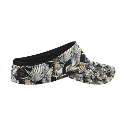 Hummingbird Gold Design Themed Print Unisex Sun Visor