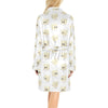 Tofu Print Design LKS301 Women's Fleece Robe