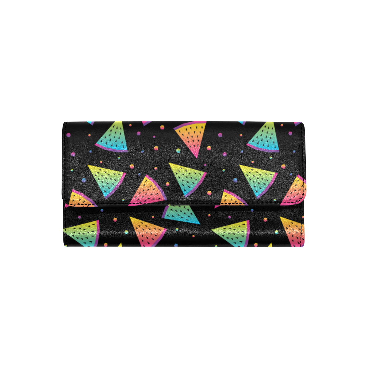 Rainbow Watermelon Pattern Print Design A04 Women's Trifold Wallet
