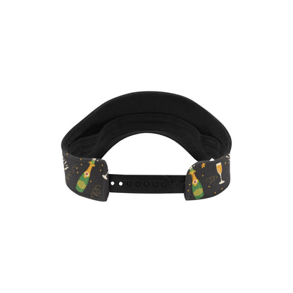 Champagne Pattern Print Design 04 Unisex Sun Visor