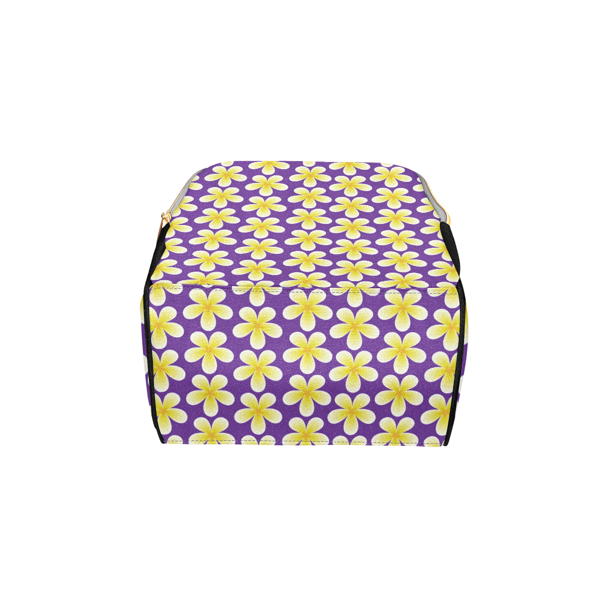 Yellow Plumeria Pattern Print Design PM05 Diaper Bag Backpack