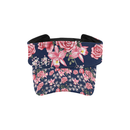 Rose Pattern Print Design A05 Unisex Sun Visor