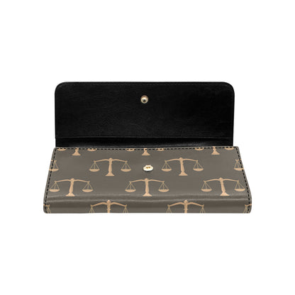 Libra Pattern Print Design 01 Women's Trifold Wallet