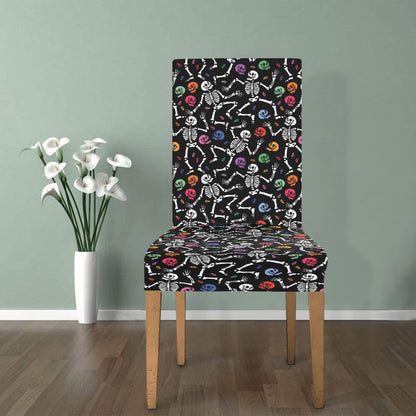 Skeleton Print Design LKS307 Dining Chair Slipcover
