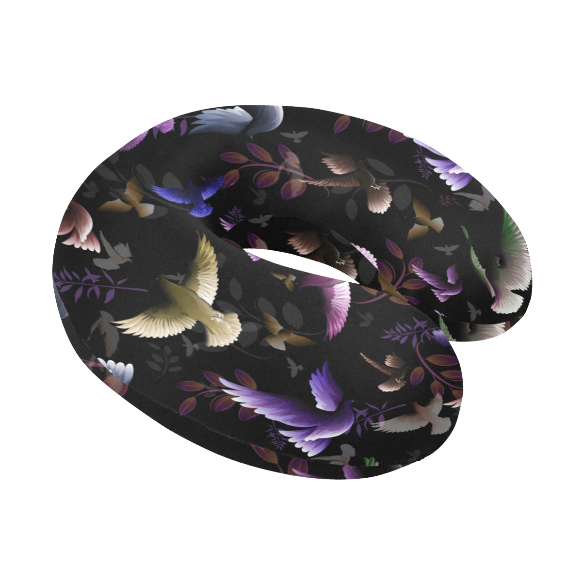 Pigeon Pattern Print Design 01 U-Shaped Travel Neck Pillow