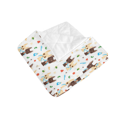 Chihuahua Pattern Print Design 06 Premium Quilt