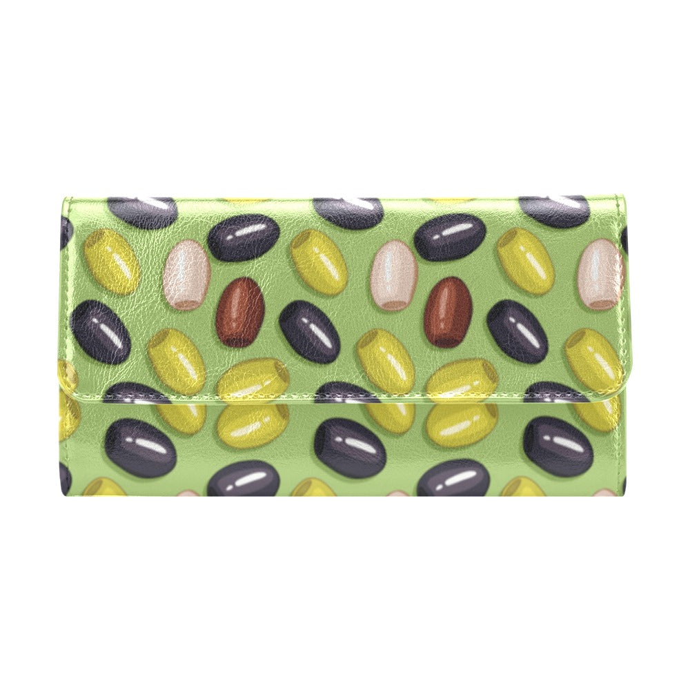 Olive Print Design LKS301 Women's Trifold Wallet