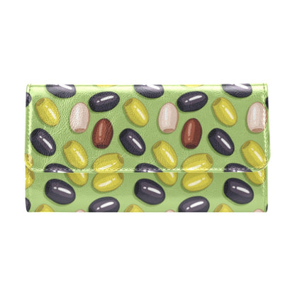 Olive Print Design LKS301 Women's Trifold Wallet