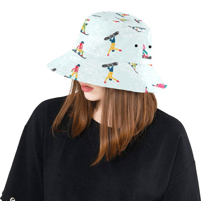 Snowboard Print Design LKS304 Unisex Bucket Hat