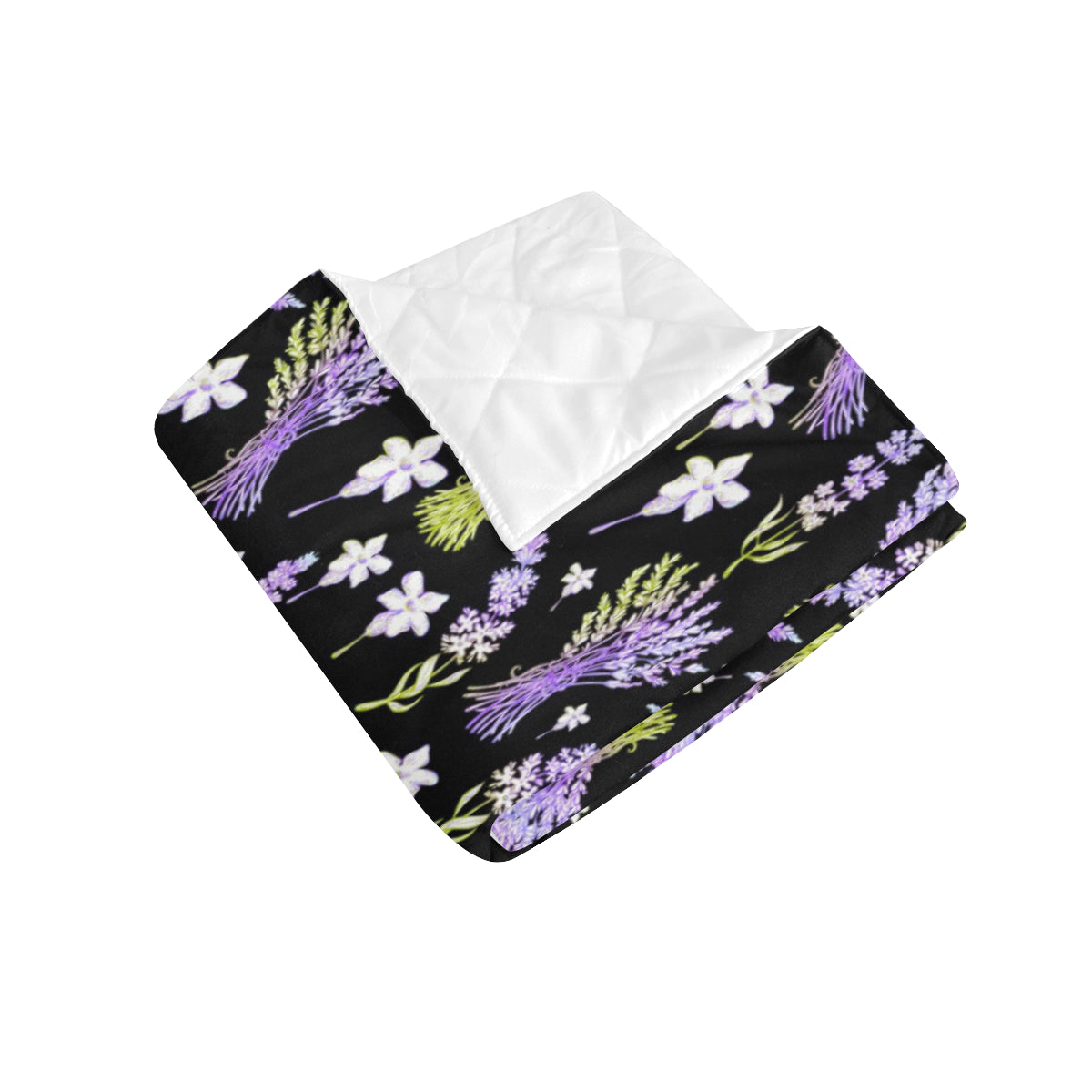 Lavender Pattern Print Design LV04 Premium Quilt
