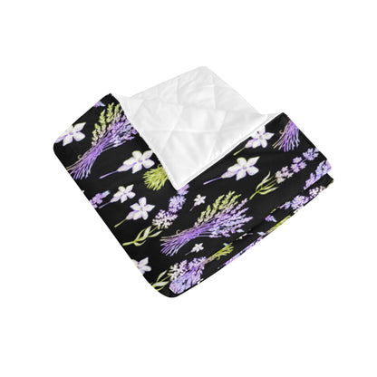 Lavender Pattern Print Design LV04 Premium Quilt