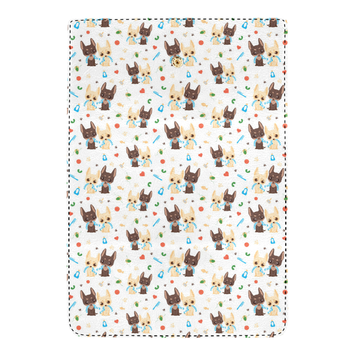 Chihuahua Pattern Print Design 06 Women's Trifold Wallet