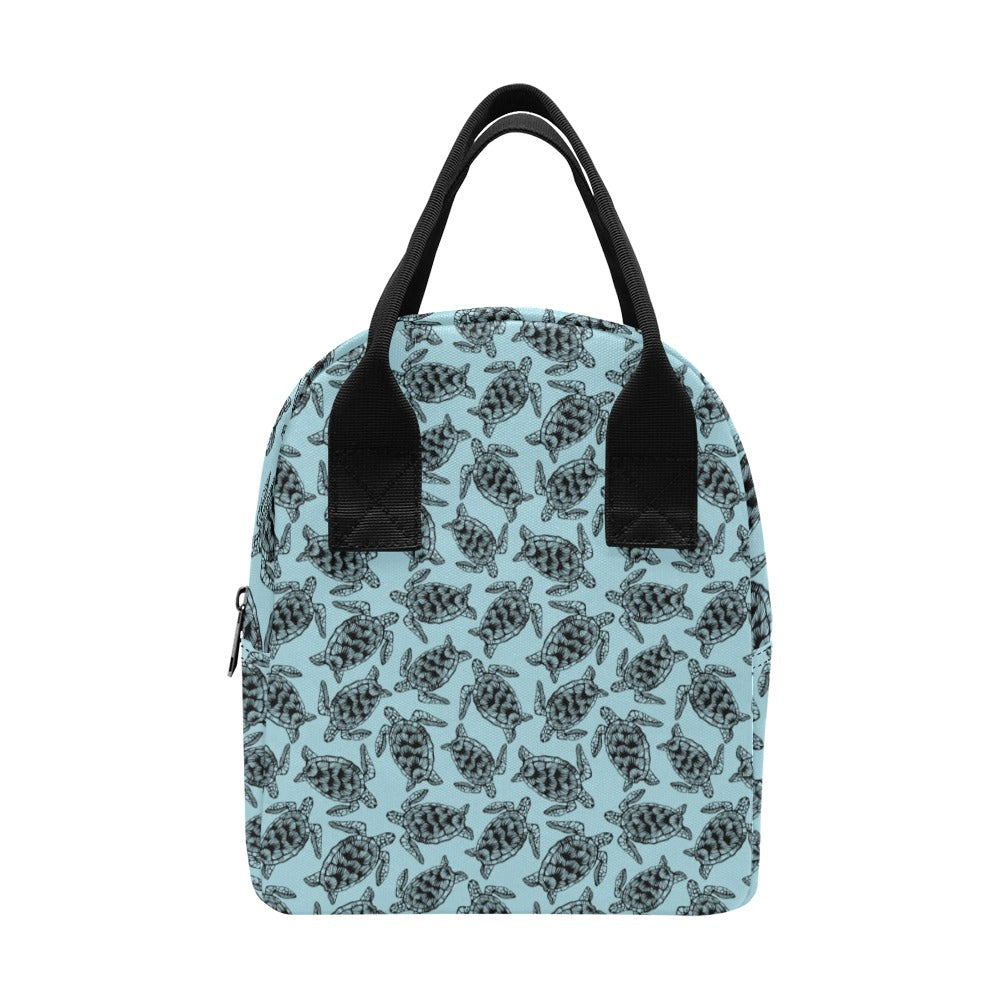 Sea Turtle Print Design LKS3010 Insulated Lunch Bag