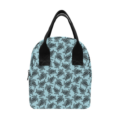 Sea Turtle Print Design LKS3010 Insulated Lunch Bag