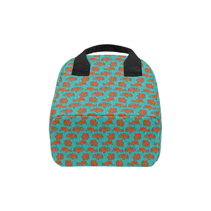 Octopus Cartoon Design Print Themed Insulated Lunch Bag
