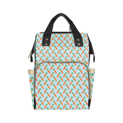 Carrot Pattern Print Design 01 Diaper Bag Backpack