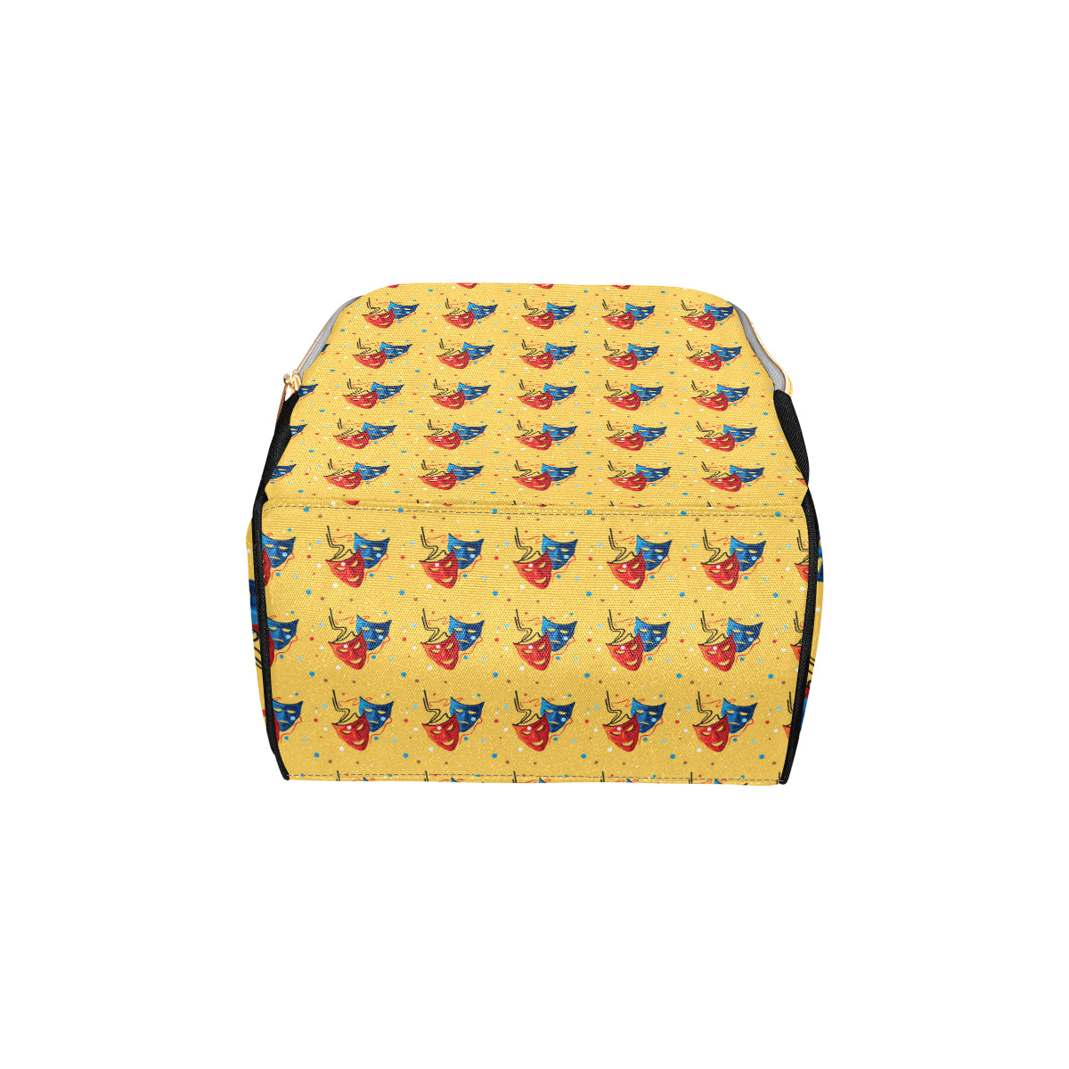 Acting Mask Pattern Print Design 02 Diaper Bag Backpack