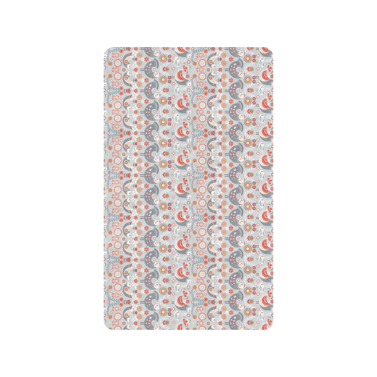 Swedish Nordic Design Print Rubber Doormat