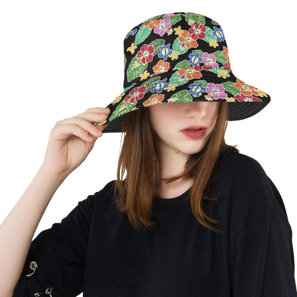 Hawaiian Themed Pattern Print Design H010 Unisex Bucket Hat