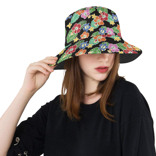 Hawaiian Themed Pattern Print Design H010 Unisex Bucket Hat