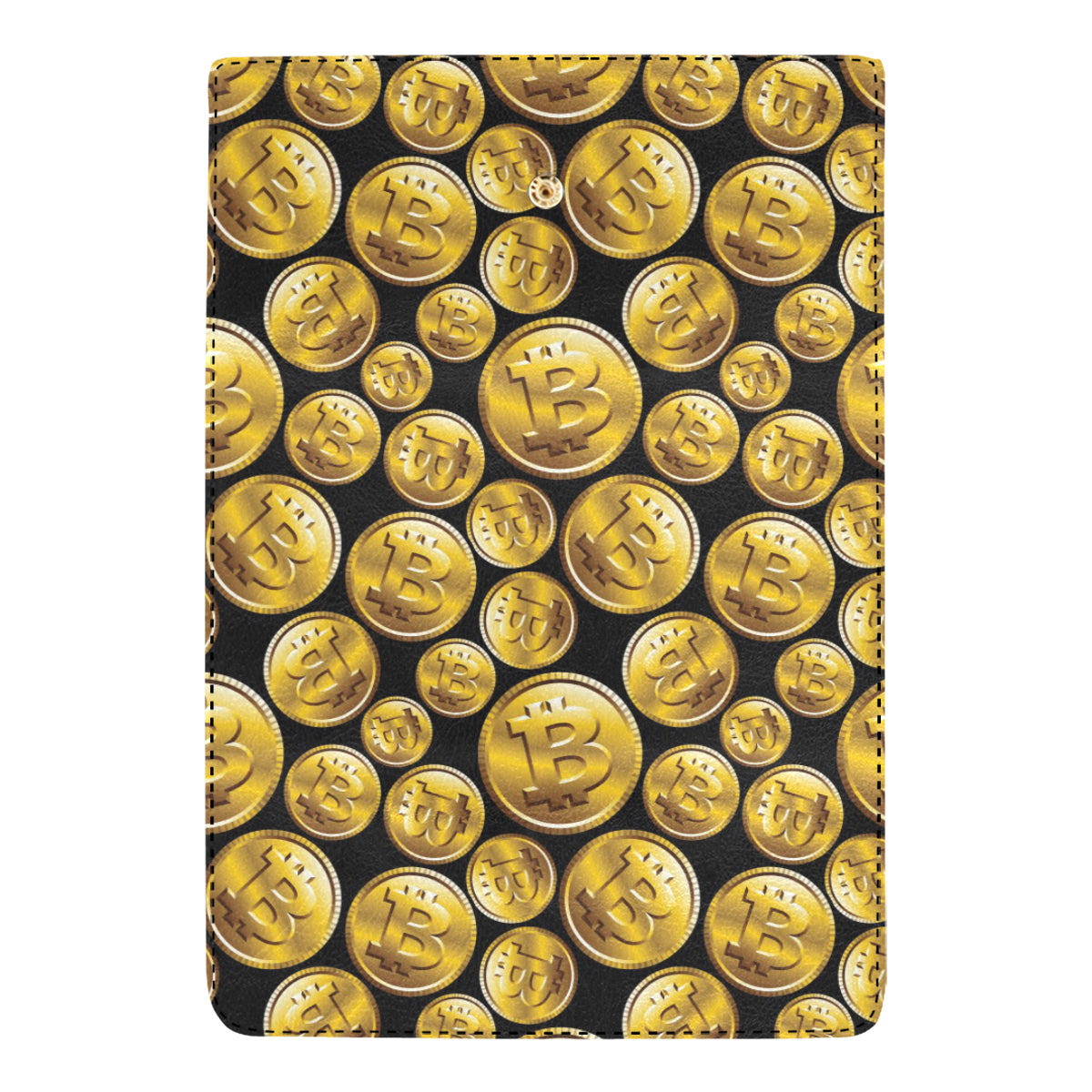 Bitcoin Pattern Print Design DO05 Women's Trifold Wallet