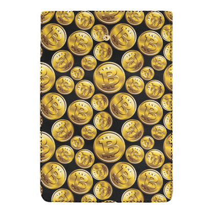 Bitcoin Pattern Print Design DO05 Women's Trifold Wallet