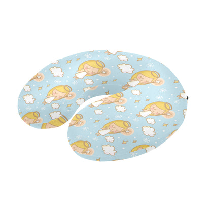 Angel Pattern Print Design 05 U-Shaped Travel Neck Pillow