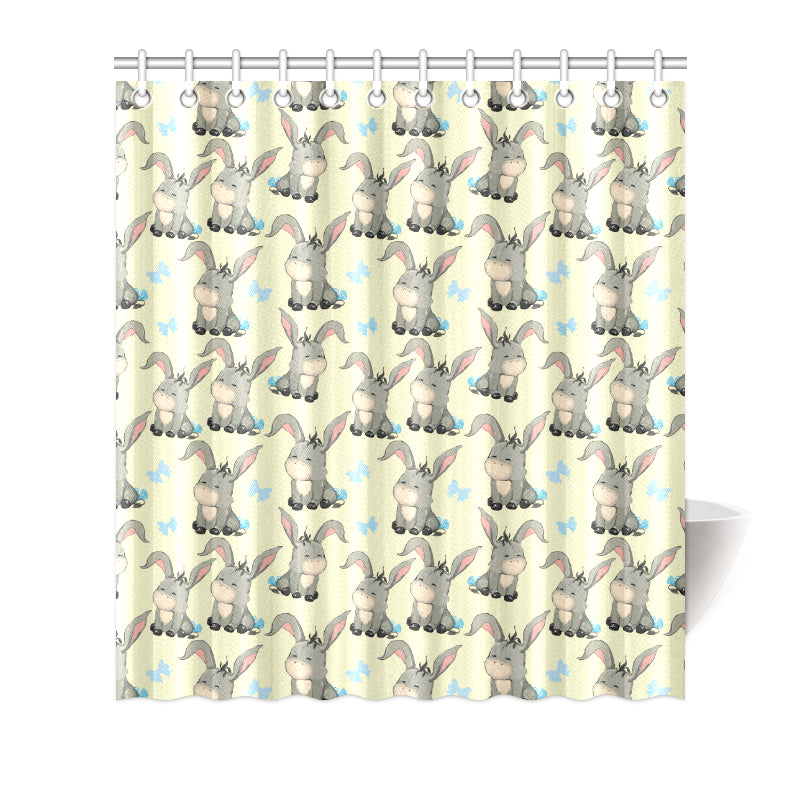 Donkey Baby Pattern Print Design 02 Shower Curtain