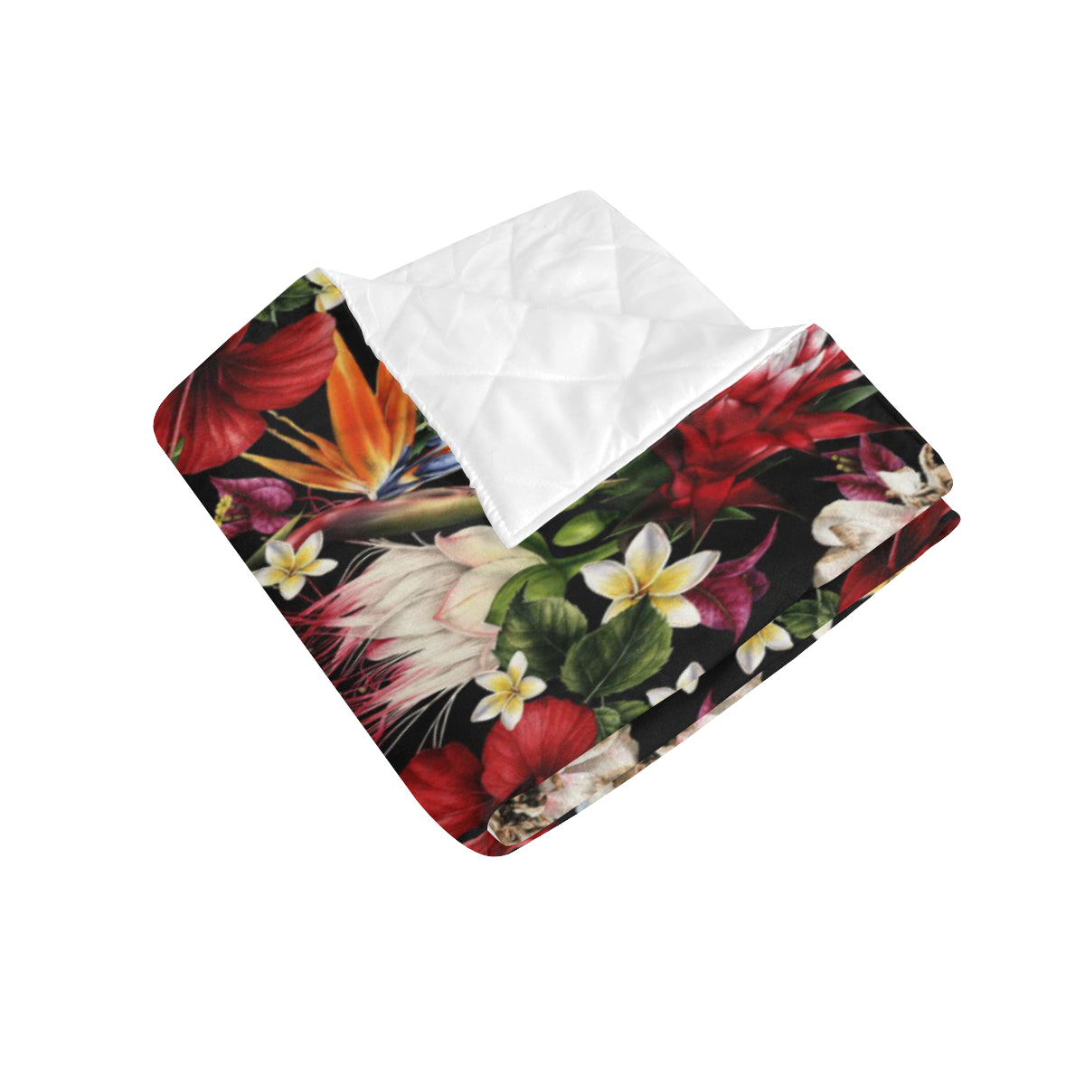 Summer Floral Pattern Print Design SF03 Premium Quilt