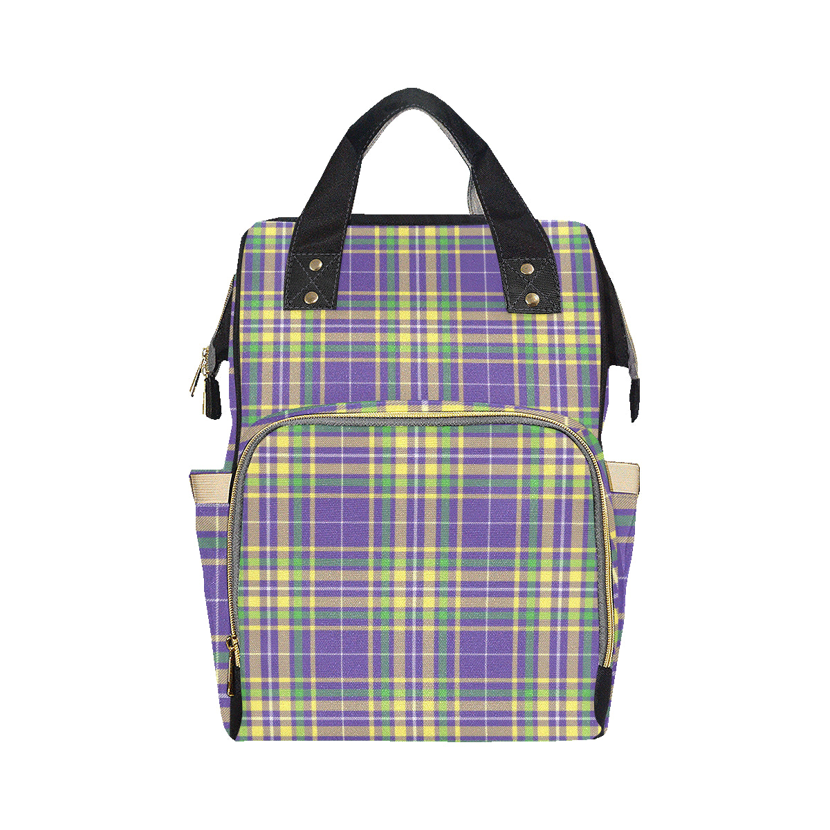 Mardi Gras Pattern Print Design 010 Diaper Bag Backpack