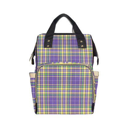 Mardi Gras Pattern Print Design 010 Diaper Bag Backpack