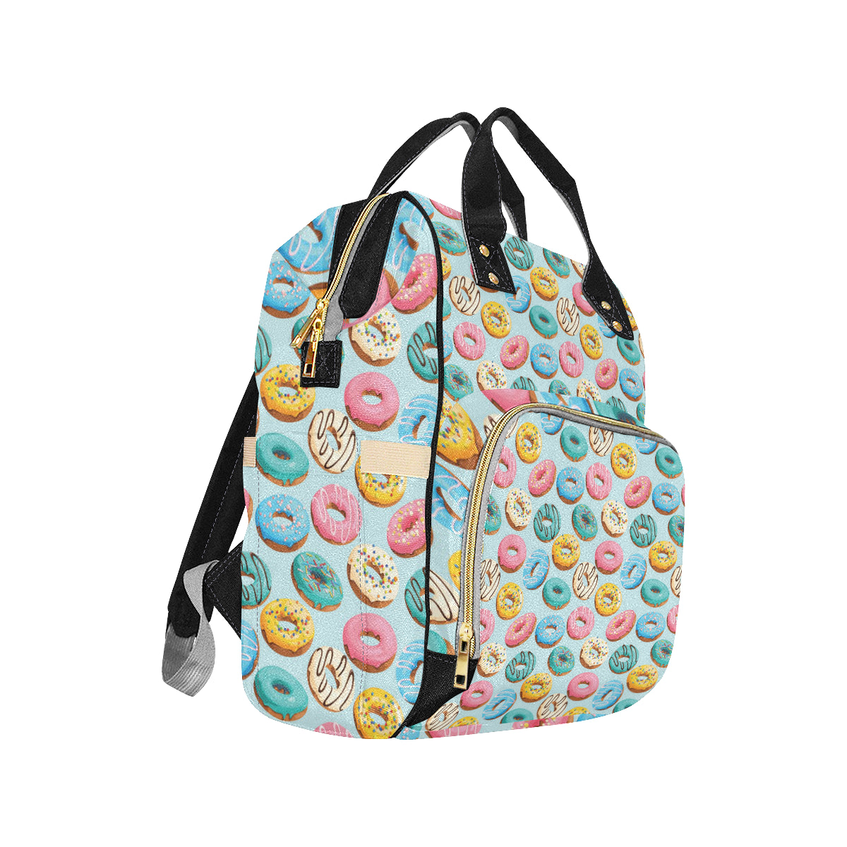 Donut Pattern Print Design DN05 Diaper Bag Backpack
