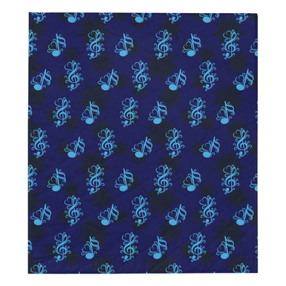 Music note Pattern Print Design A04 Premium Quilt