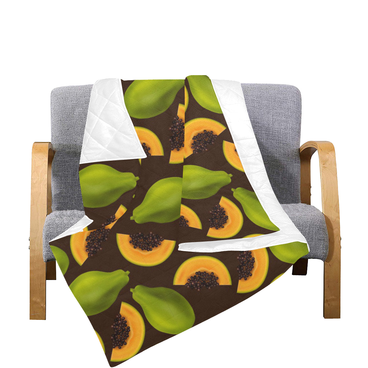 Papaya Pattern Print Design PP04 Premium Quilt