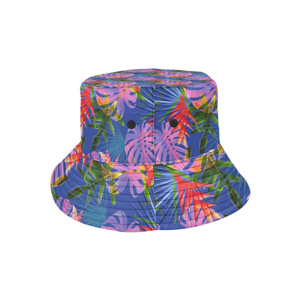 Tropical Flower Pattern Print Design TF025 Unisex Bucket Hat