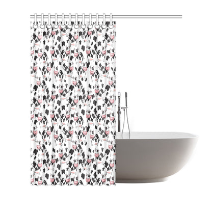 Cow Pattern Print Design 02 Shower Curtain