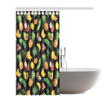 Tropical Fruits Pattern Print Design TF03 Shower Curtain
