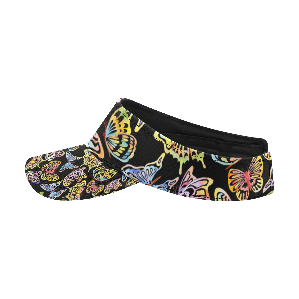 Butterfly Water Color Rainbow Unisex Sun Visor