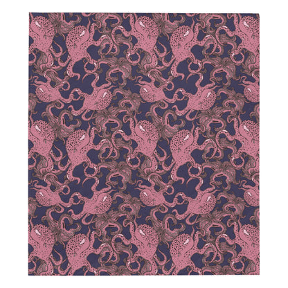 Octopus Pattern Print Design A03 Premium Quilt
